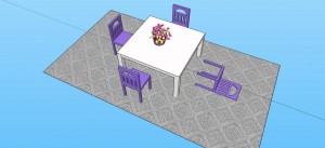 Sketchup Table and Chairs